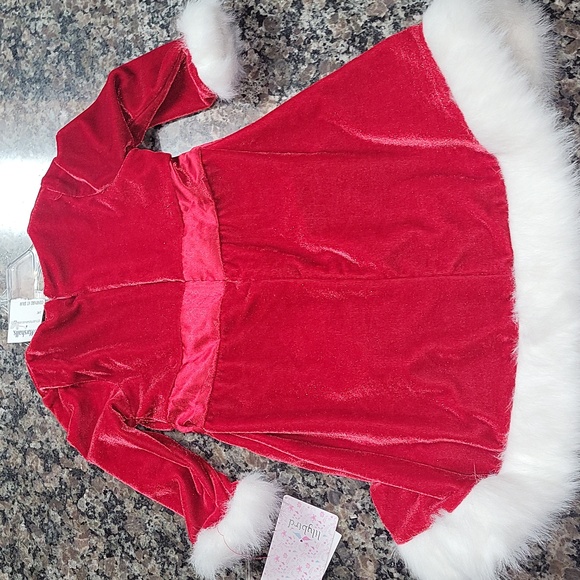 Lillybird NWT Red girls dress size 24M w/ diaper red - Picture 5 of 7